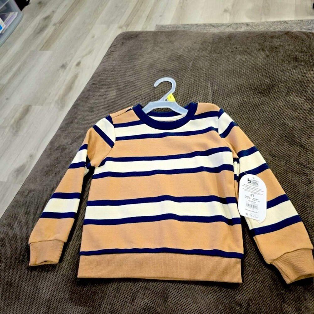 Boys strip sweater 3T - New